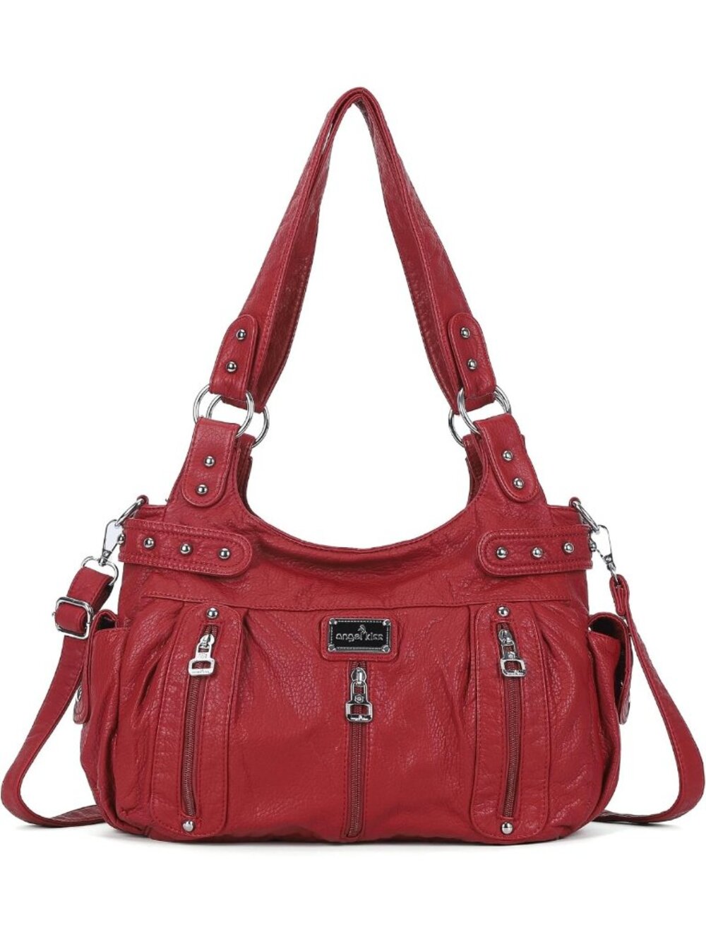 Stylish Large Faux Leather Crossbody Hobo Tote Bag for Women - Versatile Handbag